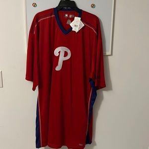 MLB Phillies S/S VEE Red/Royal